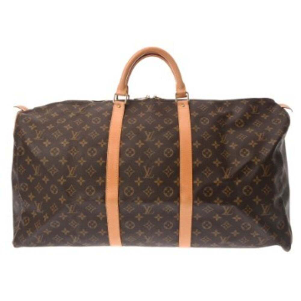 LOUIS VUITTON Brown Monogram Canvas Keepall 60 Boston Bag - Picture 1 of 11
